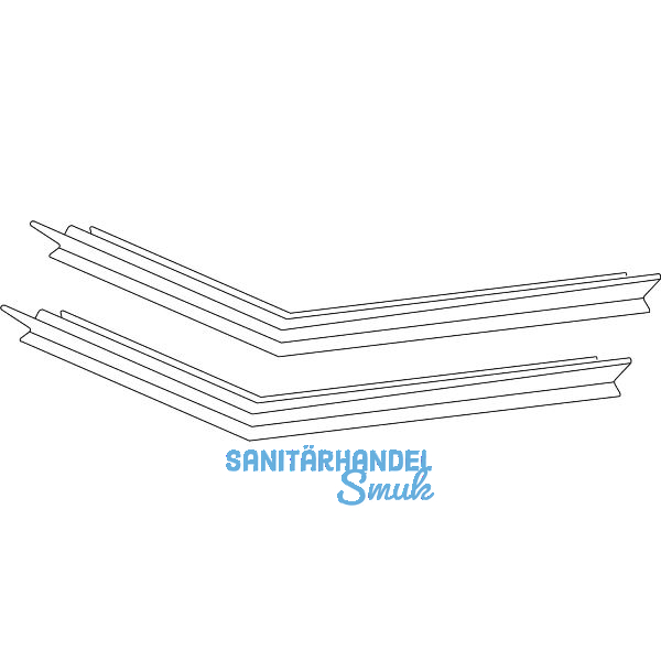 HAUTAU ATRIUM HS Viertelrahmendichtung-Set Nr. 2, Ma�e 3400 x 3400 mm, schwarz