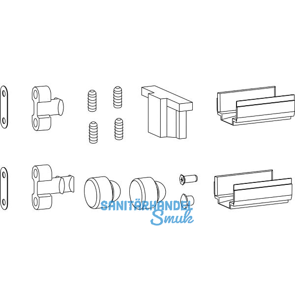 HAUTAU ATRIUM HS Zubeh�r-Beutel 428 f�r REHAU Synego, Schema A, grau