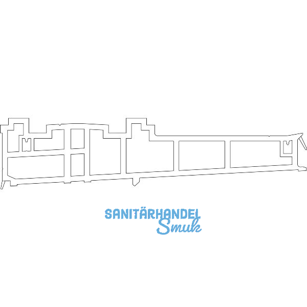 HAUTAU ThermoTop Aufbauprofil 6, REHAU Synego, L=6500 mm, Kunststoff grau