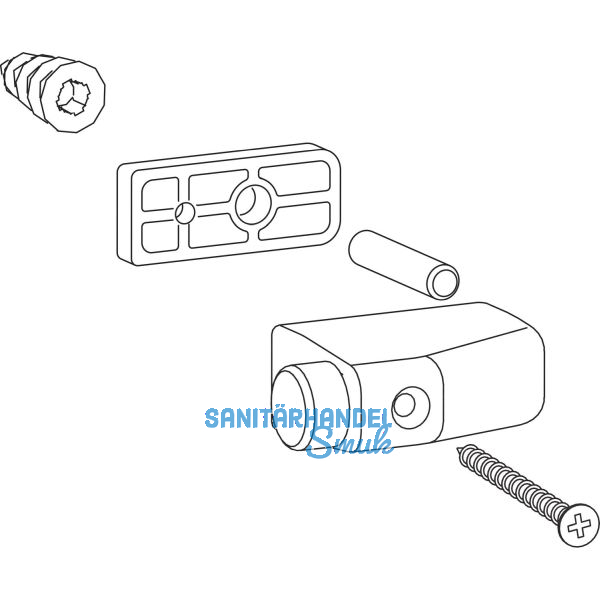 HAUTAU ATRIUM HS Fl�gelanschlag-Set, wei�