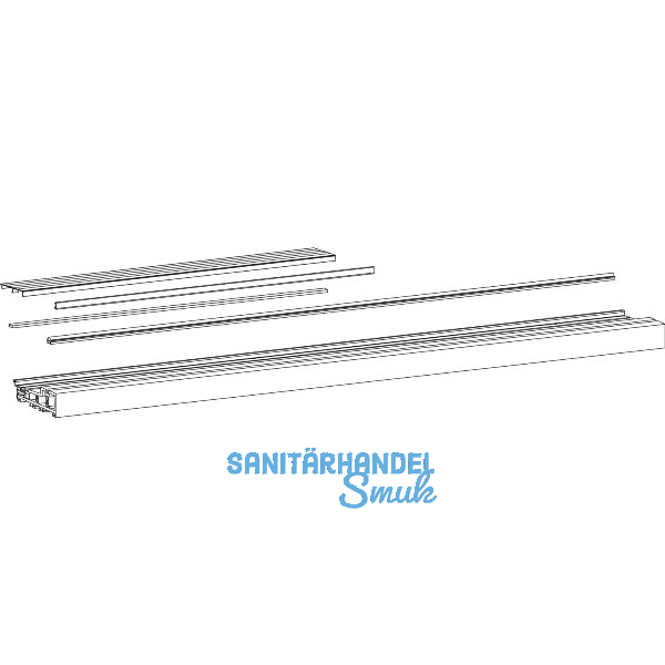 HAUTAU ThermoTop 2.1 comfort Bodenschwellen-Set TS 79-92 mm, L=5500 mm, grau