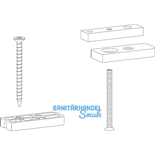 HAUTAU ATRIUM HS Zubeh�r-Beutel f�r Fl�gelanschlagmontage auf LS/FS, grau