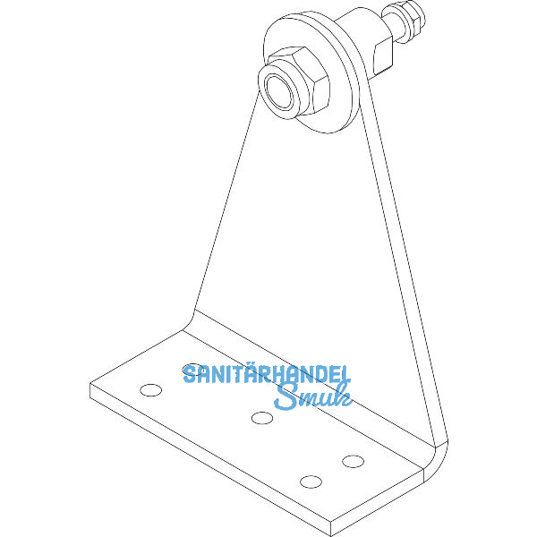 HAUTAU Winkelkonsole WK3 zu Spindelantrieb, Aluminium silber eloxiert