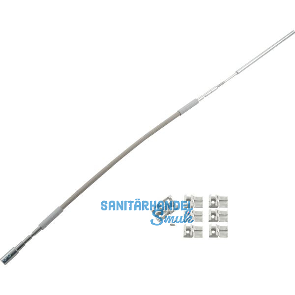 HAUTAU FL190 Flexibles Gest�nge mit Zubeh�r Rund/Flachbogen L=1700 mm grau