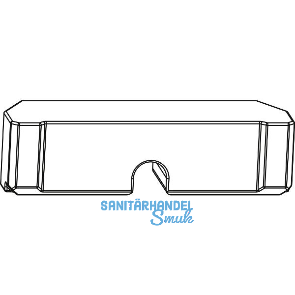 MACO HS Dichtungsst�ck f�r Laufschiene unten flach Holzschwelle, schwarz