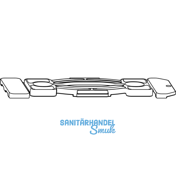 MACO Fiber-Therm Schnapper f�r Laufschiene flach, Kunststoff grau (356613)