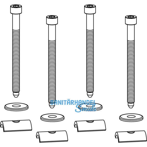 MACO Fiber-Therm Eckverbinder-Befestigungsset oben, Stahl verzinkt (101340)