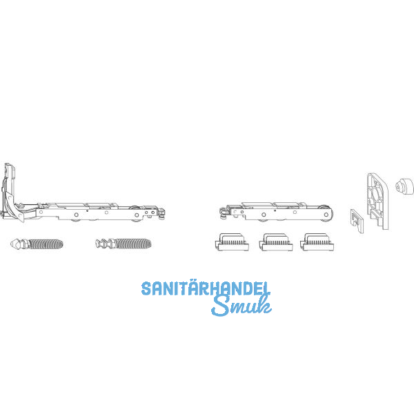 MACO HS Grundkarton Laufwagen 200 kg, silber (102206)