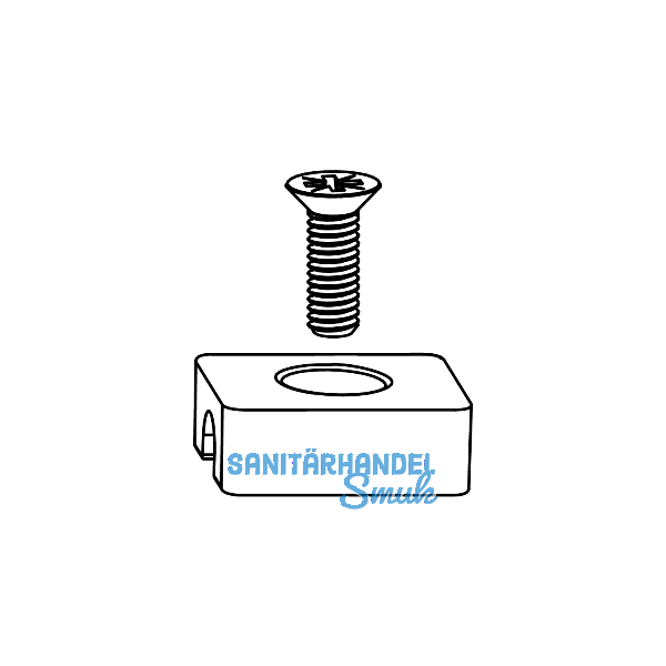 MACO HS Verriegelungsblock 300/400 kg, silber (103060)