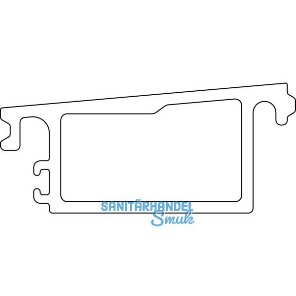 MACO Fiber-Therm Grundk�rper Verbreiterung 88 mm, L=6500 mm, silber (466674)