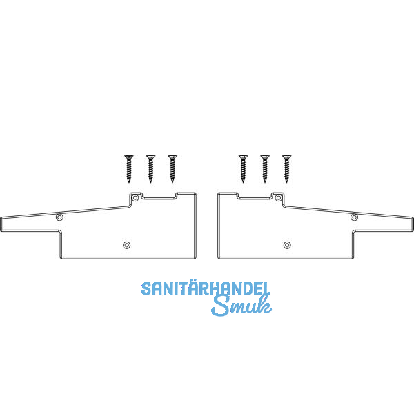 MACO Fiber-Therm Abdeckkappen-Set, Grundk�rper 180 mm, silber (102886)
