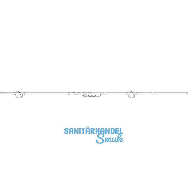 MACO HS Hakengetriebe PZ DM 27,5, FFH 1835-2560 mm, Alu silber eloxiert (224154)