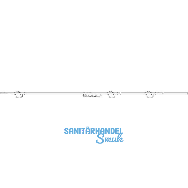 MACO HS Hakengetriebe PZ DM 27,5, FFH 2270-2860 mm, Alu silber eloxiert (224155)