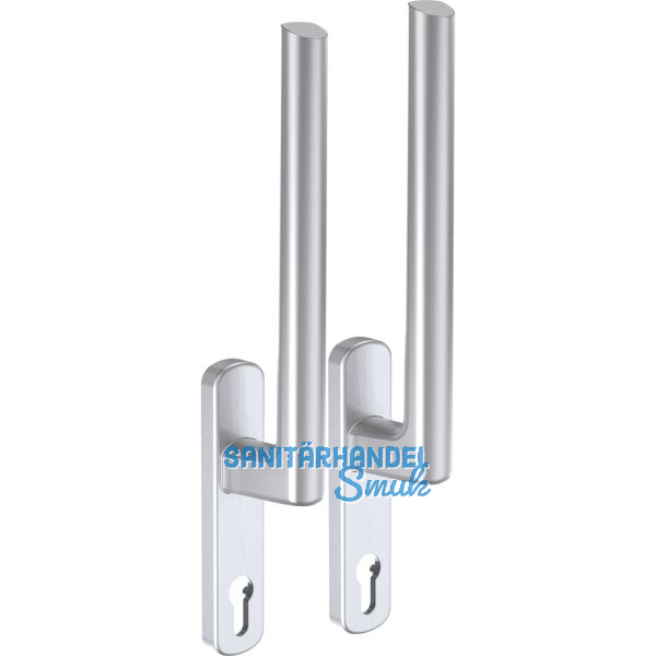 MACO HS Griffgarnitur 12, PZ innen/au�en, TS 56-68 mm, silber (103668)