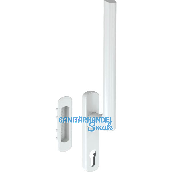 MACO HS Griffgarnitur 12, PZ innen, TS 69-78 mm, Alu wei� beschichtet (103646)