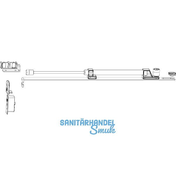 MACO HS Zubeh�r Komfort f�r F�hrungsschiene oben fl�chenb�ndig, silber (104784)