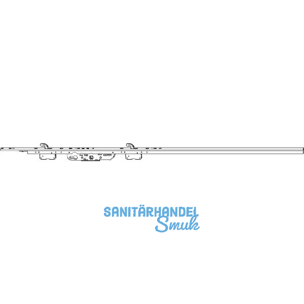 MACO HS Hakengetriebe PZ DM 37,5, FFH 735-1360 mm, Alu silber eloxiert (227753)