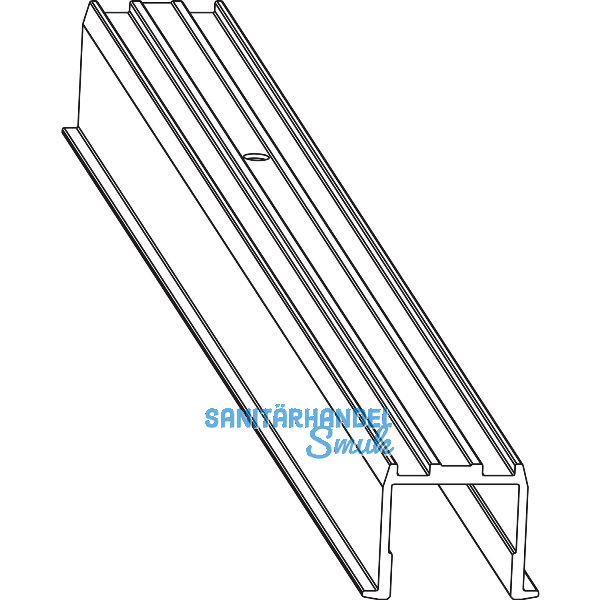 MACO HS F�hrungsschiene oben fl�chenb�ndig, silber, L=6500 mm (467776)