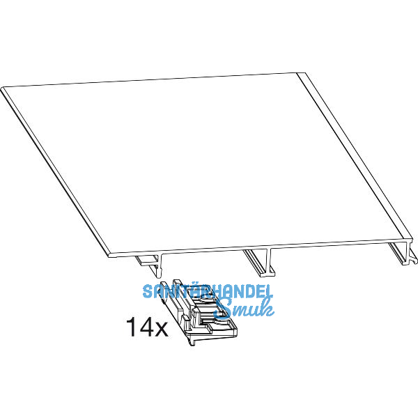 MACO Fiber-Therm Trittschwelle zu Grundk�rper 180, L=5000 mm, silber