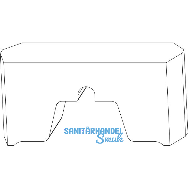 MACO Fiber-Therm Dichtungsst�ck f�r Laufschiene hoch Schema C, schwarz (473391)