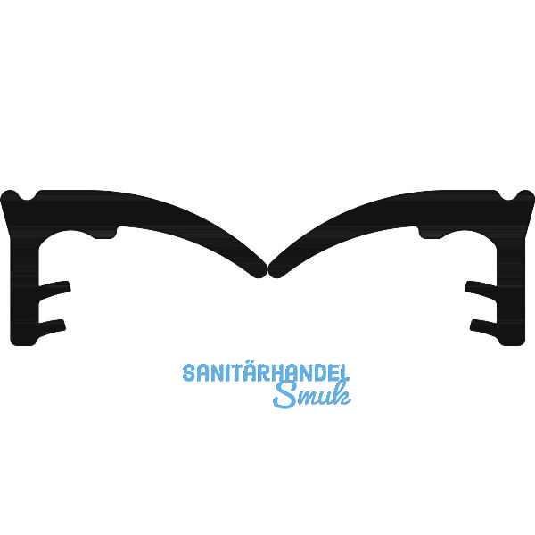 MACO HS Dichtung TC2023 oben, 15 m (7,5x2), Silikon schwarz (478136)