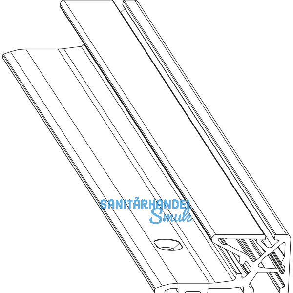 MACO HS Dichtungsschiene PVC einzeln, Fl�gelabstand 28 mm, L=3500 mm, KU schwarz