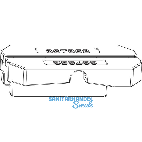 MACO Fiber-Therm Dichtungsst�ck f�r Laufschiene flach asymmetrisch, schwarz