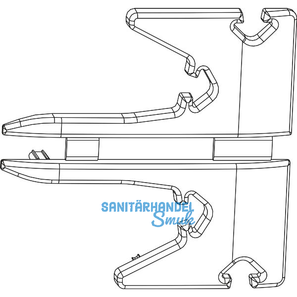 MACO HS Abdeckkappen-Set f�r Dichtungsschiene PVC links/rechts schwarz (369471)