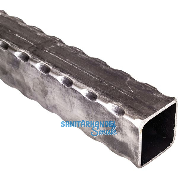 ARTEFERRO Rohr 40 x 40 x 2,5, L�nge 3000 mm, Schmiedeeisen geh�mmert