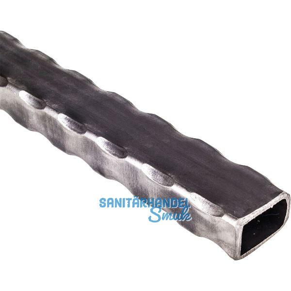 ARTEFERRO Rohr 40 x 30 x 2,5, L�nge 3000 mm, Schmiedeeisen geh�mmert