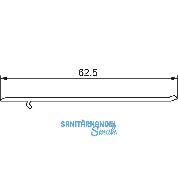 GU Thermostep 164 Trittschwelle P1642, L=2000 mm, Alu silber eloxiert