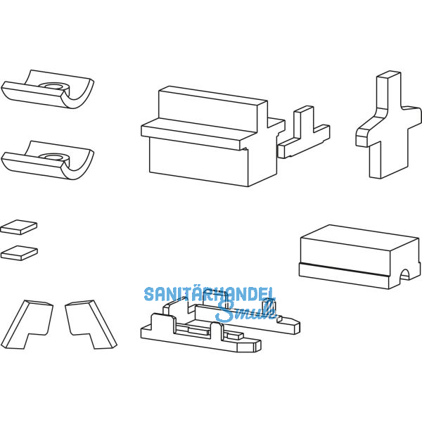 GU HS-Spaltl�ftung Zubeh�r-Beutel, F�hrung P1850, Laufschiene 5 P1636