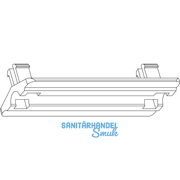 GU HS Laufwagenabst�tzung f�r Laufwagen GU-934, Kunststoff silber