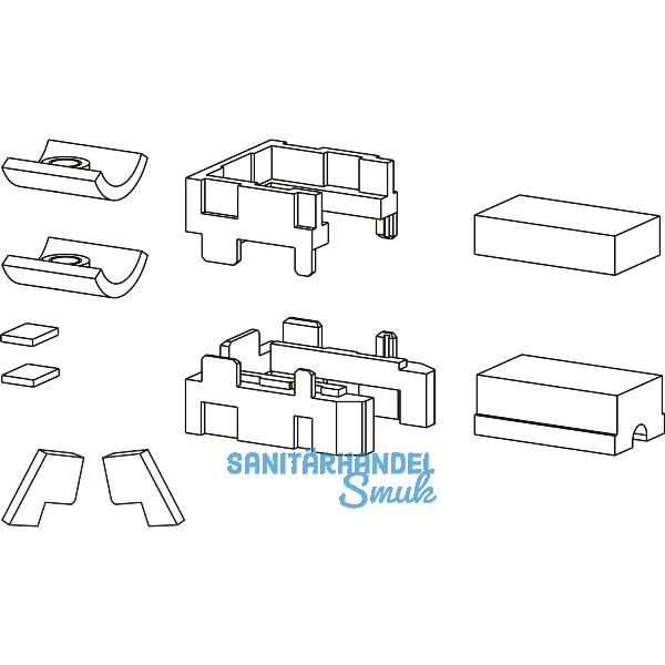 GU HS-Spaltl�ftung Zubeh�r-Beutel, F�hrung P1786, Laufschiene 5 P1636