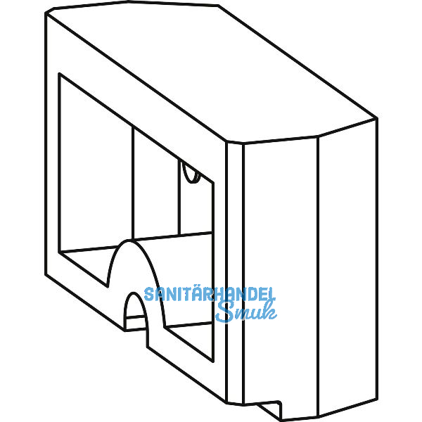 GU HS Anschlussteil unten zu Laufschiene H�he 5 mm Kunststoff grau