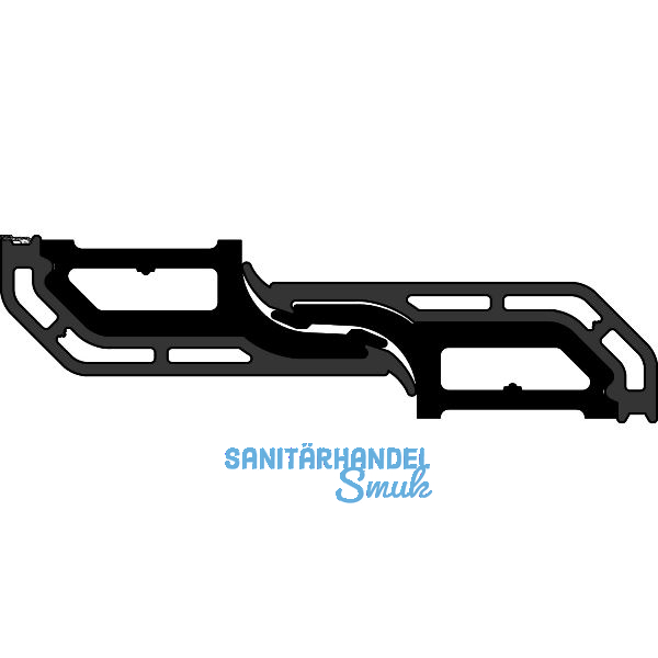 GU-937/934 HS Mittelsto�sicherung-Set Fl�gelabstand 16-22 mm L=2400 mm schwarz