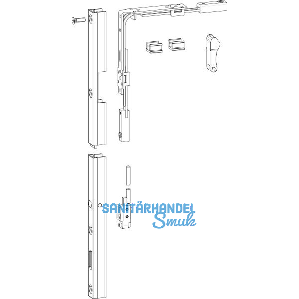 GU HS Aushebeschutz Eckumlenkung-Set Metall