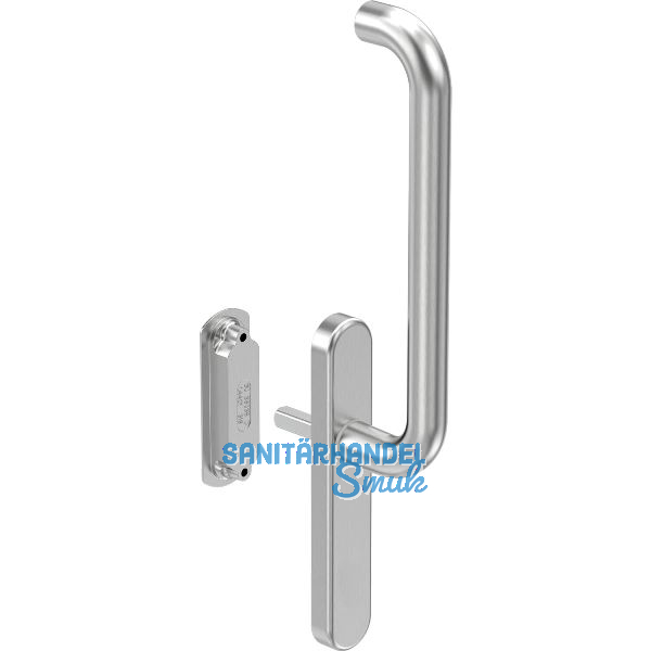 GU HS Drehgriffgarnitur RONDO 180� Griff innen o. PZ Muschel au�en Edelstahl