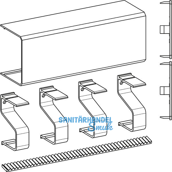 GU HS SpeedLimiter Abdeckprofil-Set L=6700 mm Aluminium silber eloxiert