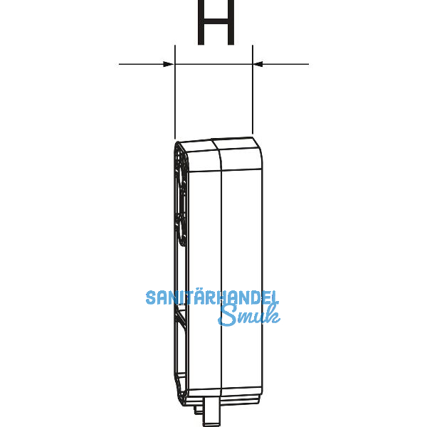 MACO HS Unterlage senkrecht f�r Laufwagen vorne H�he 26,5 mm (361272)
