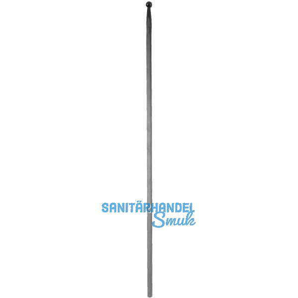 ARTEFERRO Kugelstab glatt, rund, 1200 mm, Schmiedeeisen