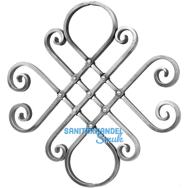 ARTEFERRO Zierelement, Profil 16 x 8 mm, 400 x 410 mm, Schmiedeeisen