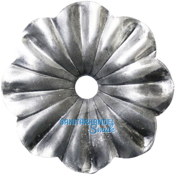 ARTEFERRO Rosette � 65 mm, mit Loch 8 mm, Schmiedeeisen