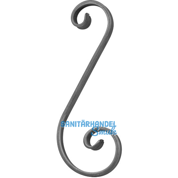 ARTEFERRO S Schnecke, 100 x 260 mm, Schmiedeeisen