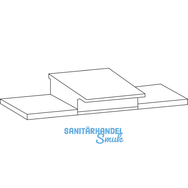 GU Thermostep/Timberstep Dichtplatte f�r Mittelsto� unten IV88-92, grau