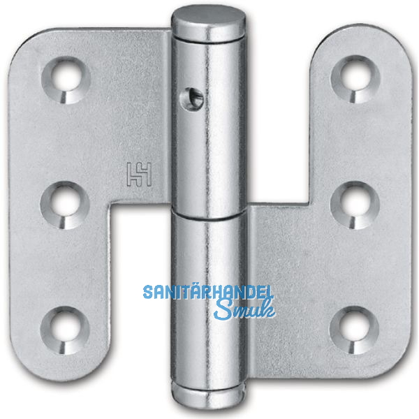 Aufschraubb�nder stumpf, 70 mm, rechts, Stahl verzinkt
