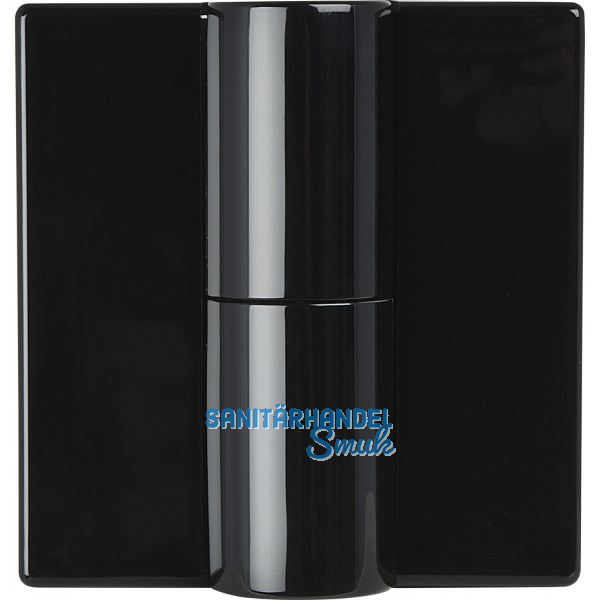 HEWI Aufschraubband B9505.50, links, Stahl/Kunststoff schwarz