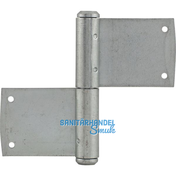 T�rnussband, Stift � 12 mm, Bandh�he 100 mm, links, Stahl verzinkt