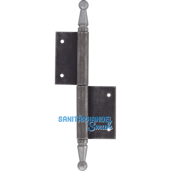 T�rnussband mit Zierkopf, rechts, 90 x 140 mm, Stahl blank