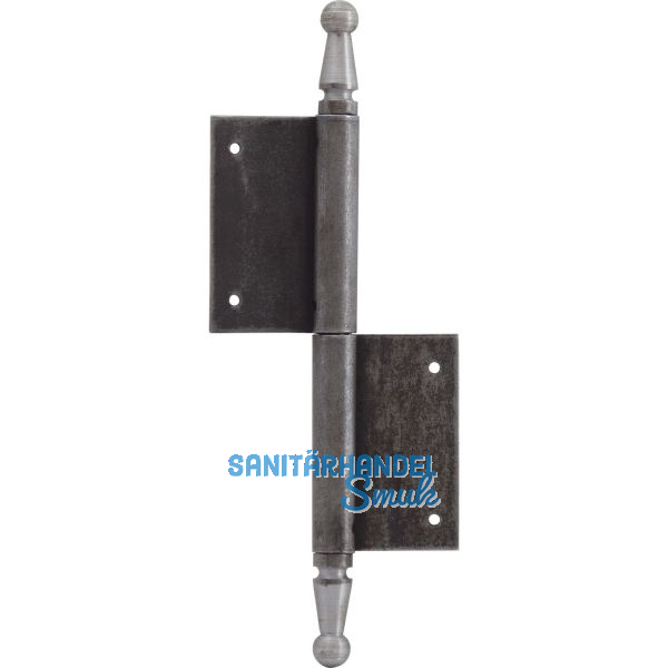 T�rnussband mit Zierkopf, rechts, 120 x 180 mm, Stahl blank